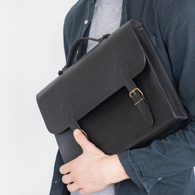 Porte document noir homme new arrivals